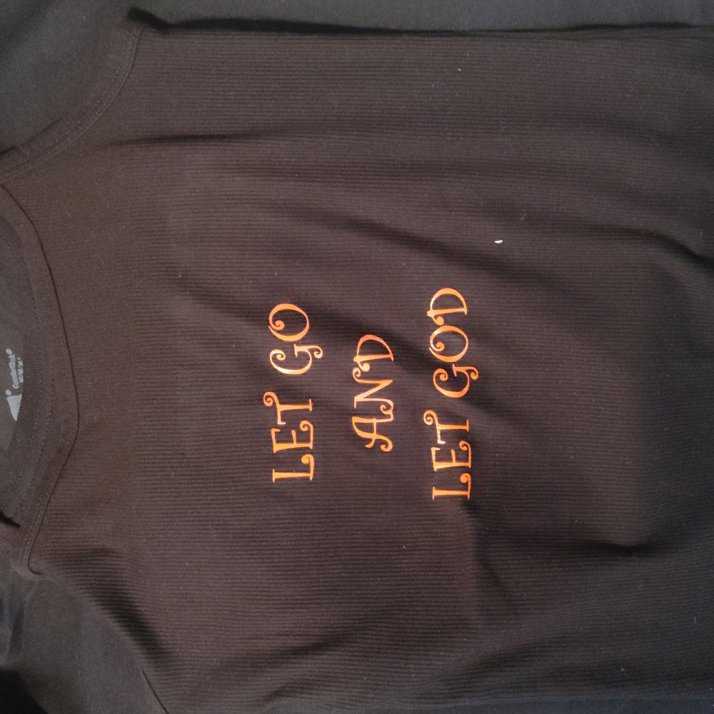 Homemade Let go and Let God Tank Top